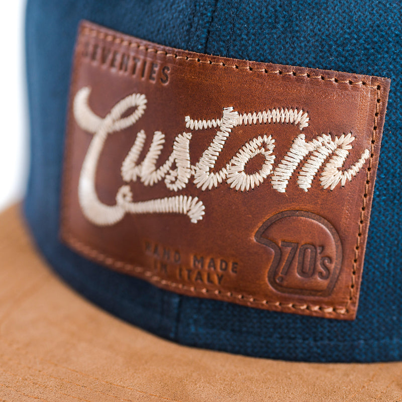 70'S CUSTOMS SNAP6 BLUE & CAMEL