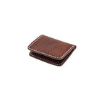 70s BROWN FLAT POCKET CREDIT CARD HOLDER