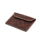 70s ENGRAVED BROWN BIKE DOCUMENT HOLDER