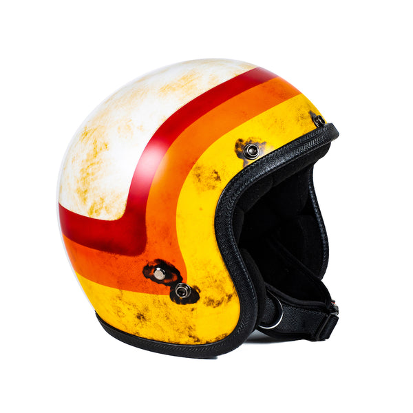 70s VINTAGE 3 BANDS HELMET (M)